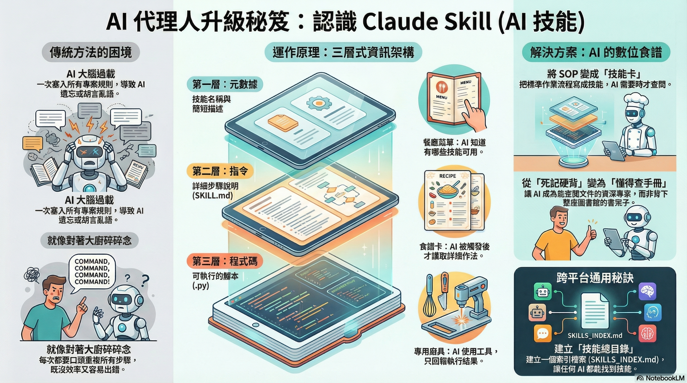 Featured image of post Claude Skill 是什麼？讓 AI Agent 變聰明的秘密武器：深入解析 Claude Skill 與跨平台整合攻略