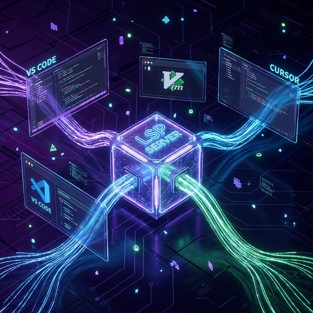 Featured image of post 什麼是 LSP (Language Server Protocol)？讓 AI 時代開發流程更絲滑的「通用翻譯官」